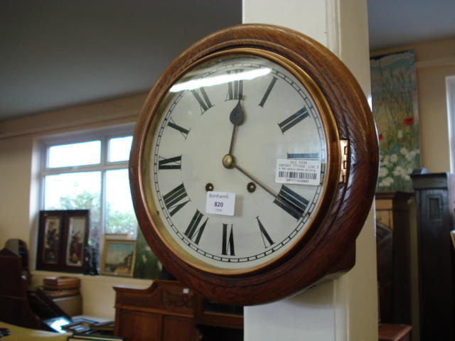 A 19th century German striking dial clock W & H
