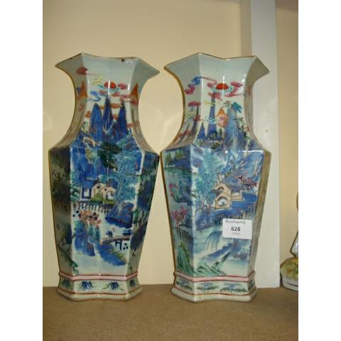 A pair of Chinese vases,