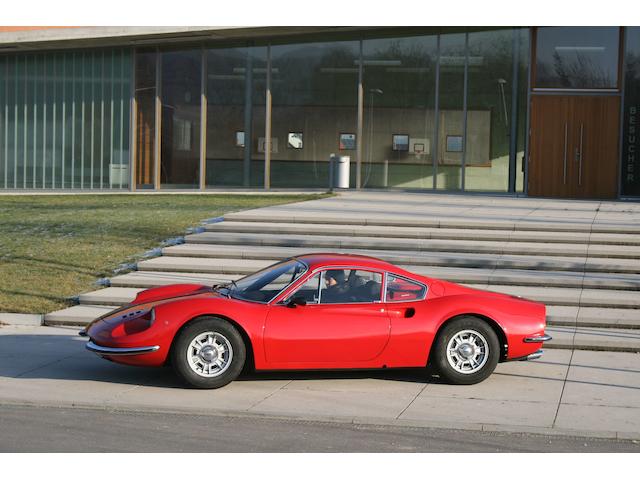Formerly the property of legendary racing driver Hans Herrmann,1969 Ferrari Dino 246GT  Chassis no. 00742