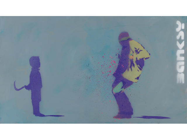 Banksy (British, born 1975) 'Sickle Kid', circa 1999