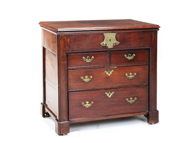 A George III mahogany architect's chest