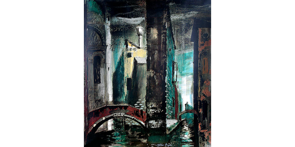 John Piper (British, 1903-1992) Stage design for Death in Venice,