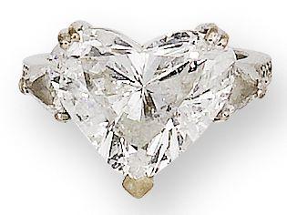 A diamond single-stone ring