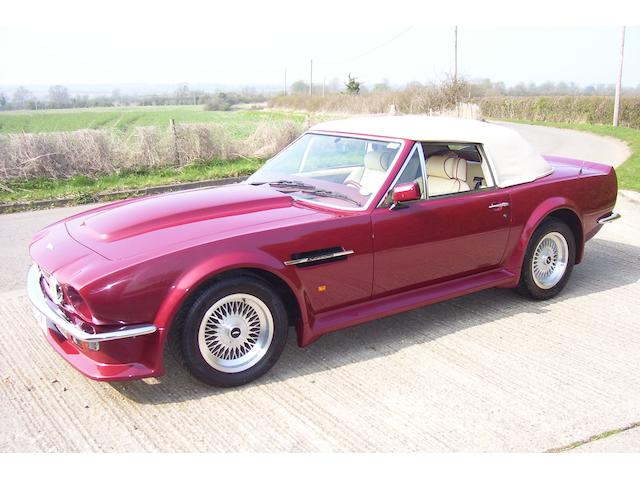 One owner from new,1989 Aston Martin V8 Vantage Volante &#8216;X Pack&#8217; Convertible  Chassis no. SCFCV81V6KTL15802 Engine no. V/580/5802/X