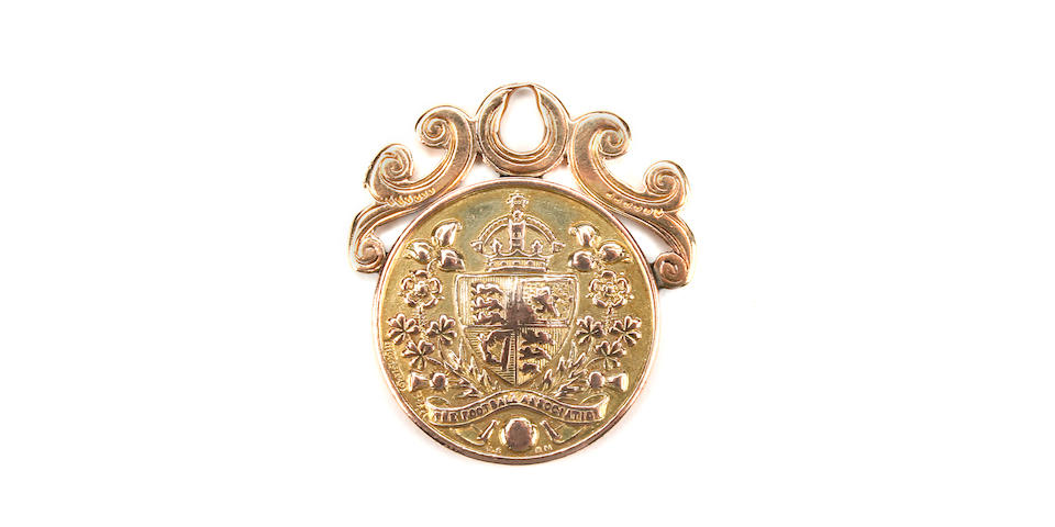 1893/94 F.A. Cup final gold medal awarded to J.Cassidy of Bolton Wanderers