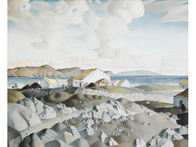 Harry Epworth Allen (British, 1894-1958) Clare Island 47 x 57.5 cm. (18 1/2 x 22 3/4 in.)