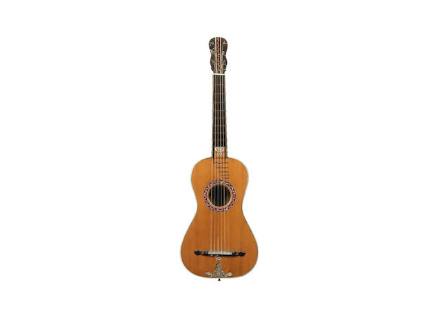 A six-string Italian Guitar by Guiseppe Filano, 1796