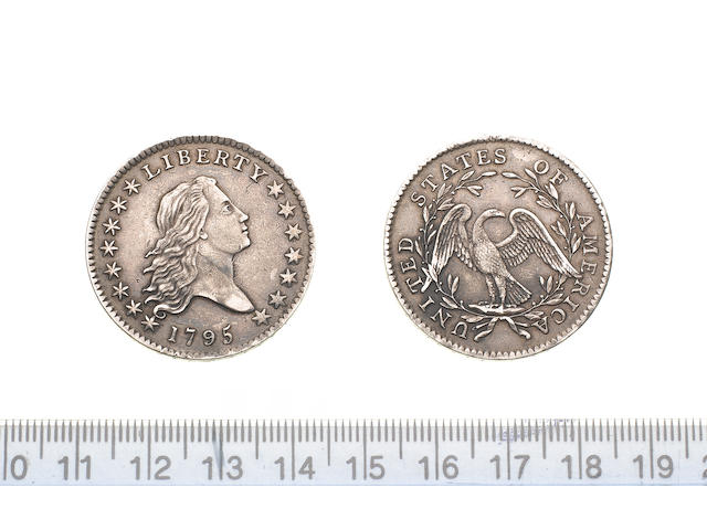 U.S.A., Half Dollar, 1795, 13.4g, Liberty bust right with LIBERTY above and date below, with Y in LIBERTY over a star,
