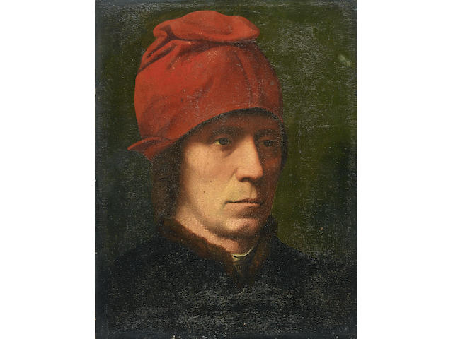 Manner of Hans Memling Portrait of a man,
