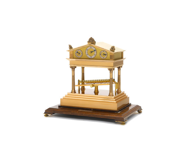 A limited edition 20th century Congreve rolling ball clock circa 1970 Thwaites & Reed, number 49/100