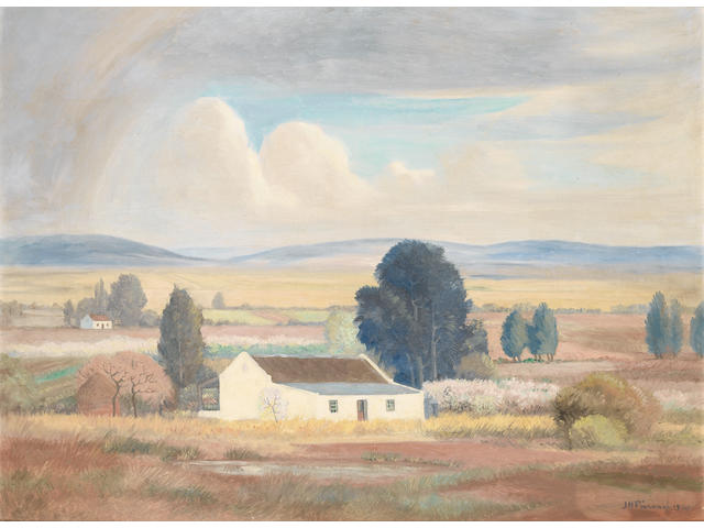 Jacob Hendrik Pierneef (South African, 1886-1957) Farmhouse