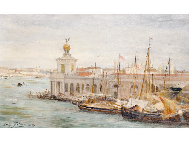 Samuel Luke (Sir) Fildes (British, 1843-1927) A view of Venice