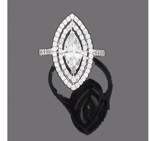 A diamond dress ring