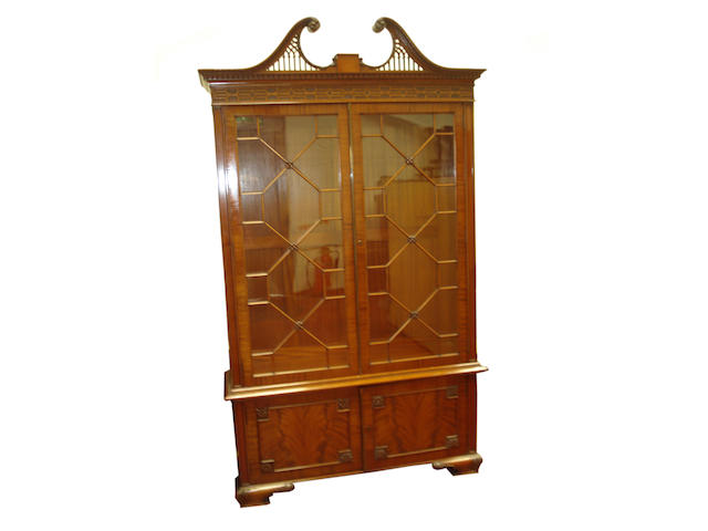 An 18th Century style mahogany bookcase,