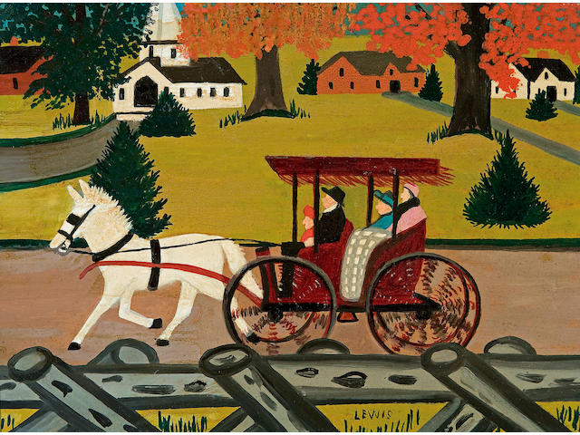 Maud Lewis (Canadian, 1903-1970) The Family Outing