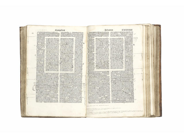 BIBLE, in Latin, Vulgate Biblia com postillis Nicolai de Lyra, Part 4