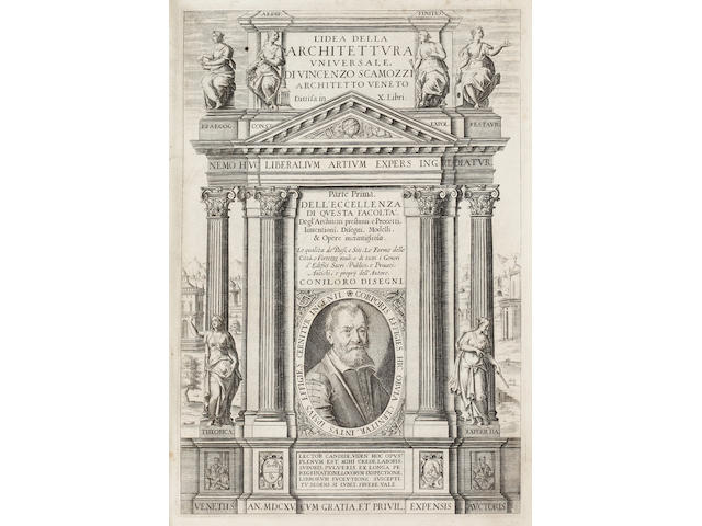 SCAMOZZI (VINCENZO) Dell' idea della architettura universale, 2 parts in one vol.