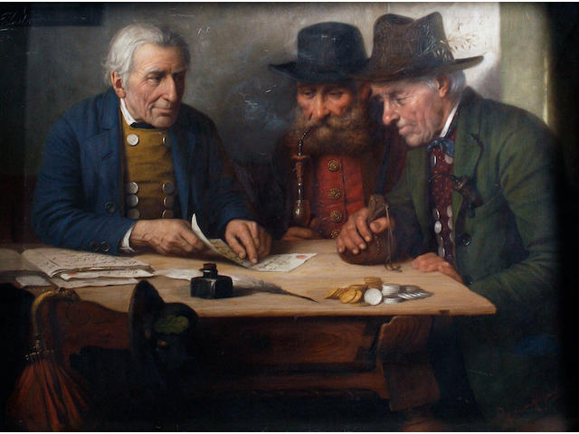 Josef Wagner-Hohenberg (German, 1870-1938) The deal