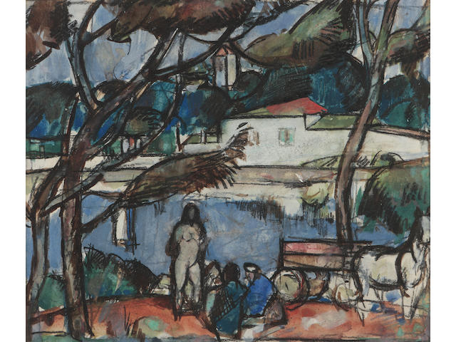 John Duncan Fergusson, RBA (British, 1874-1961) Saintonge (c 1910)