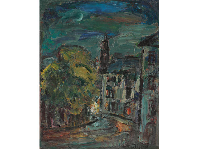 Sir William MacTaggart, PPRSA RA FRSE HonRSW LLD (British, 1903-1981) 'After rain, Drummond Place'