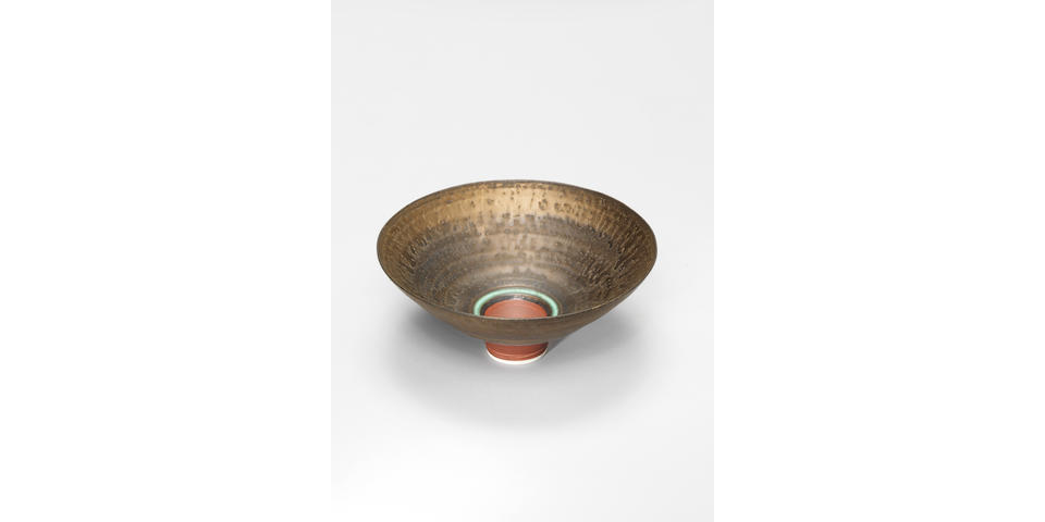 Dame Lucie Rie (Austrian/ British 1902-1995) A Footed Bowl, circa 1983