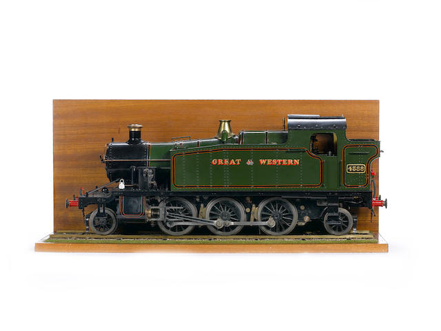 Scratch built 3&#189;" gauge live steam model of a Great Western 2-6-2 Prairie Tank locomotive No.4588 Built by Mr J Darnell, 1990's