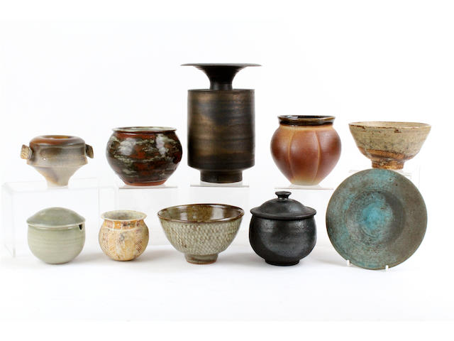 A group of contemporary ceramics