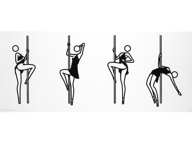 Bonhams Julian Opie S Saucy Dancers Ignite Bonhams Print Sale