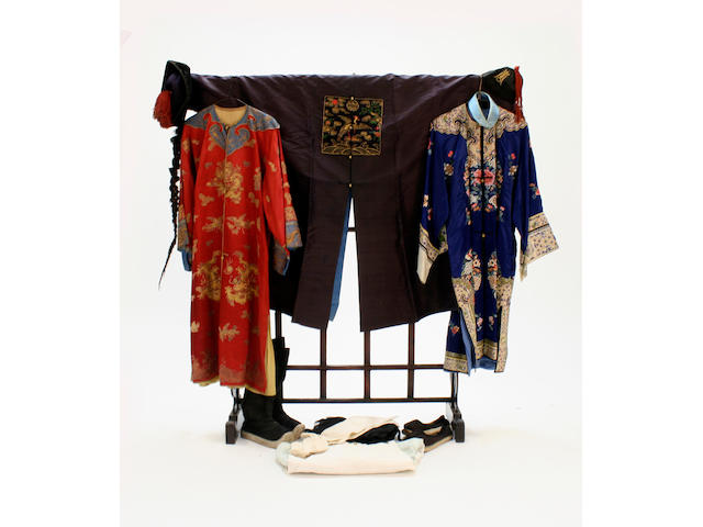 A collection of Chinese textiles Late 19th/early 20th Century