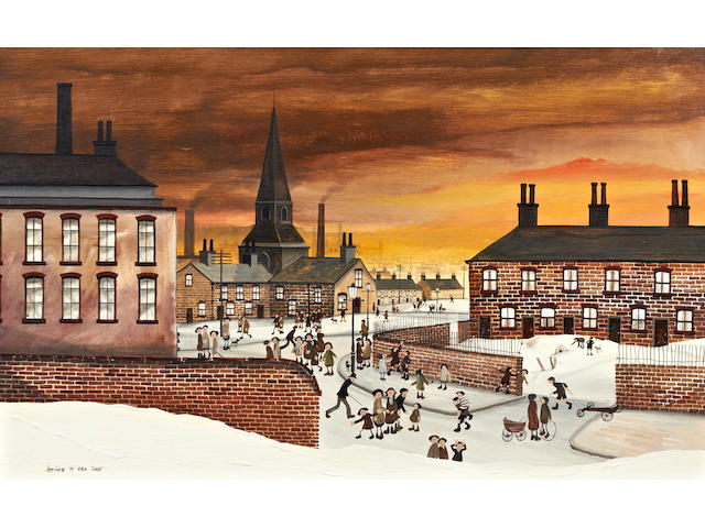 Brian Shields (Braaq) (British, 1951-1997) 'St Mark's Liverpool'