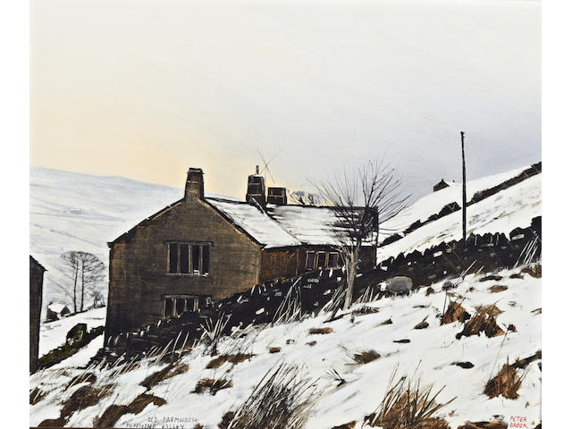 Peter Brook (British, 1927-2009) 'Old Farmhouse, Pennine Valley'