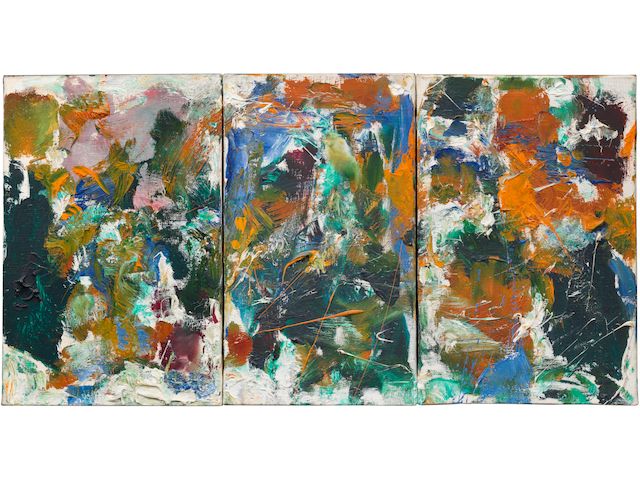 Joan Mitchell (American, 1925-1992) Untitled (Triptych) 1975-1976