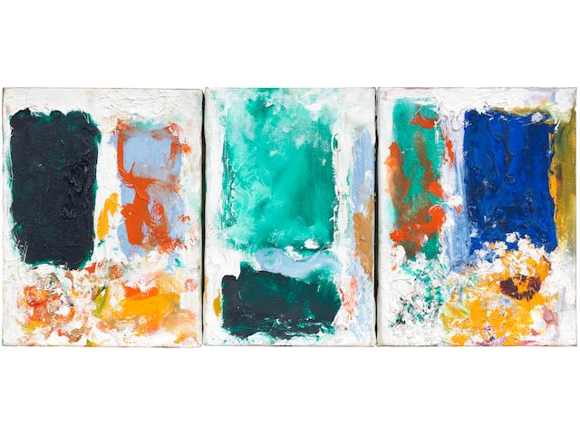 Joan Mitchell (American, 1925-1992) Untitled (Triptych) 1971-1973