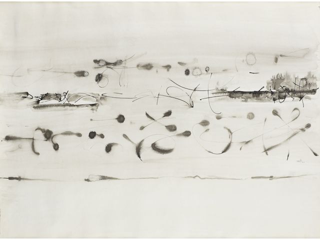 Vasudeo S. Gaitonde (India, 1924-2001) Composition No. 5