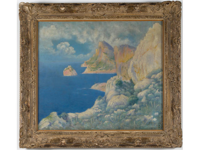 WILLIAM DEGOUVE DE NUNCQUES (1867-1935) Vers le Cap Formentor, 1902