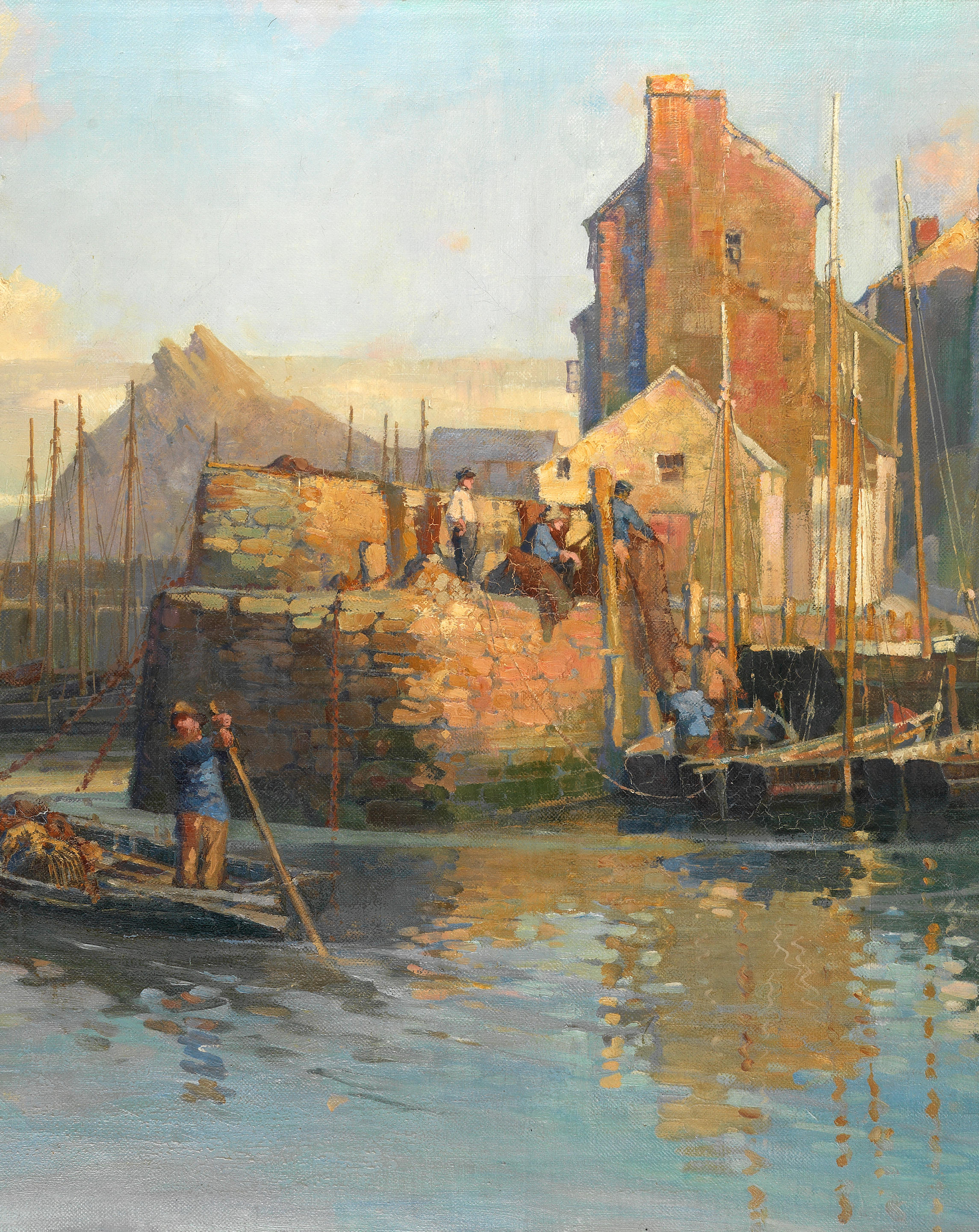Sold at Auction: N. BERTIN: Venetian Scene - Oil Painting