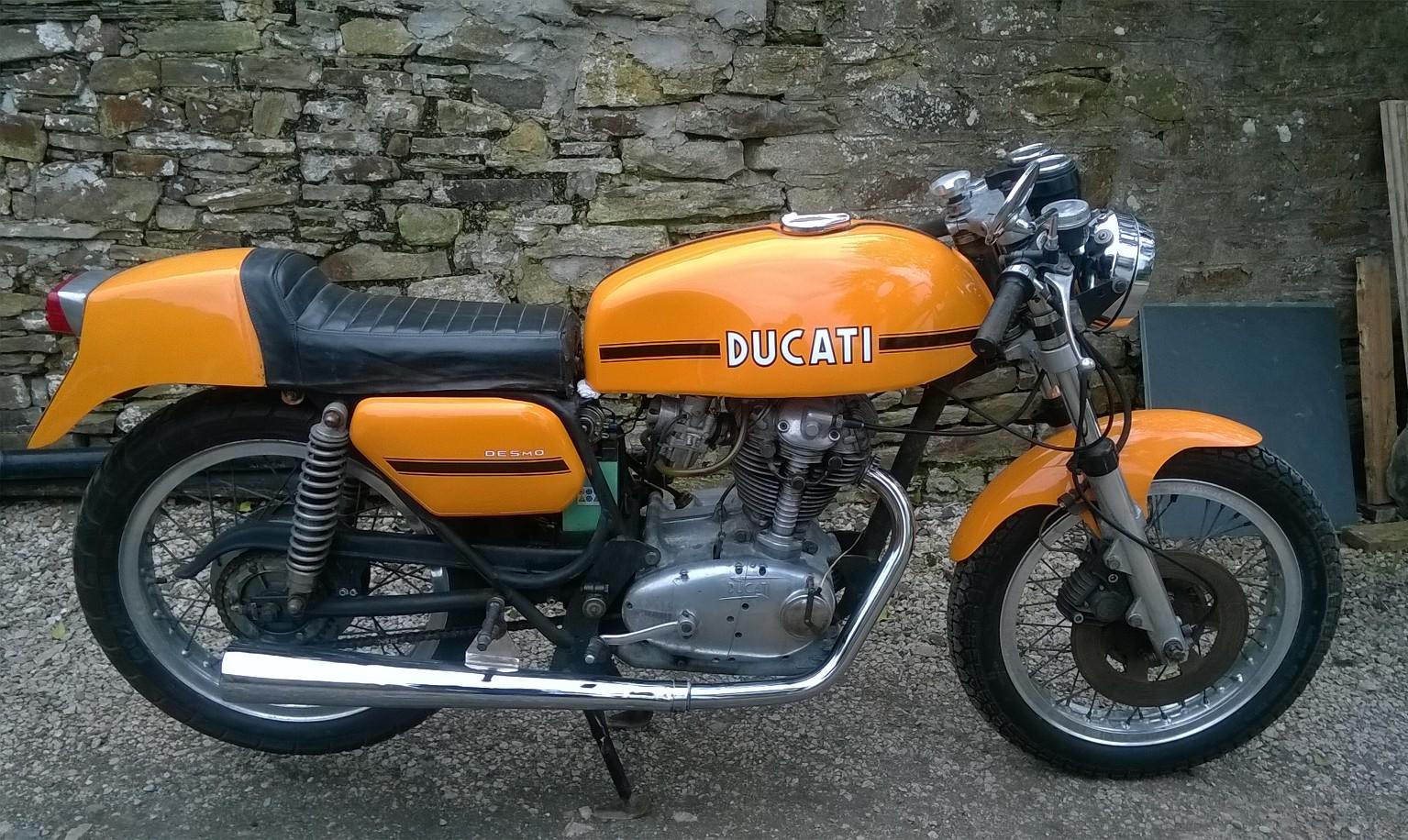 Bonhams Cars : 1974 Ducati 250cc Mark 3 Desmo Frame No. 104220 Engine 