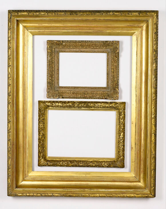 Bonhams : An English 19th Century gilded composition frame,
