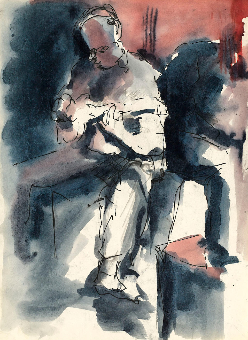 Bonhams : Stuart Sutcliffe's sketch book Liverpool College of Art, 1957 ...