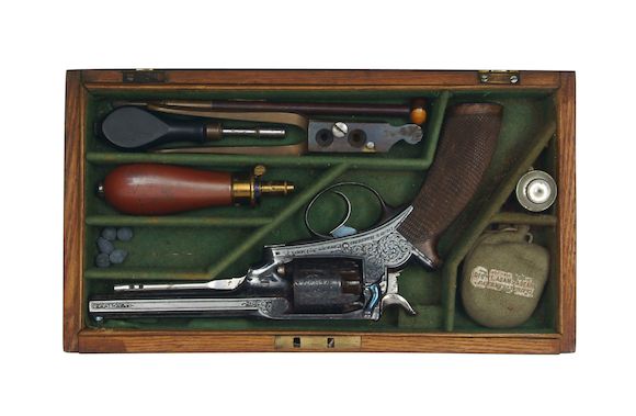 Bonhams : A Fine Cased 120-Bore Deane-Harding Patent Second Model Five ...