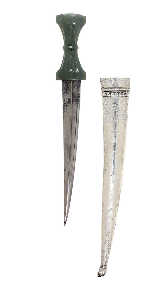 Bonhams : An Ottoman jade hilted Dagger Turkey, 17th Century