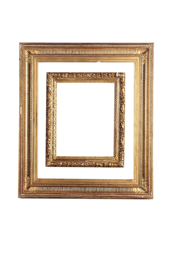 Bonhams : A French 19th Century gilded composition Empire style frame,