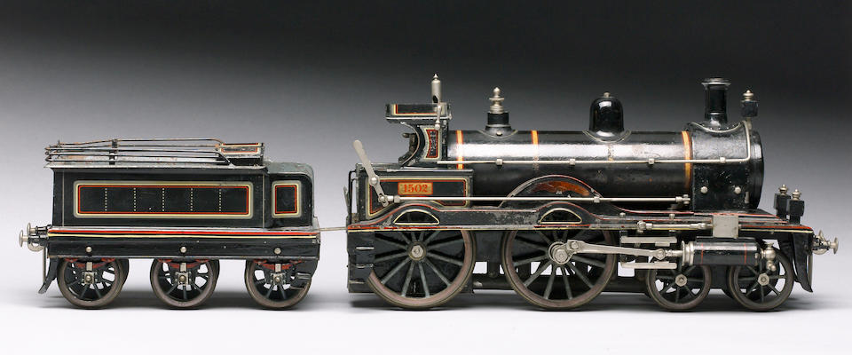 Bonhams : Extremely rare Schoenner Gauge 3, Black Prince locomotive and ...