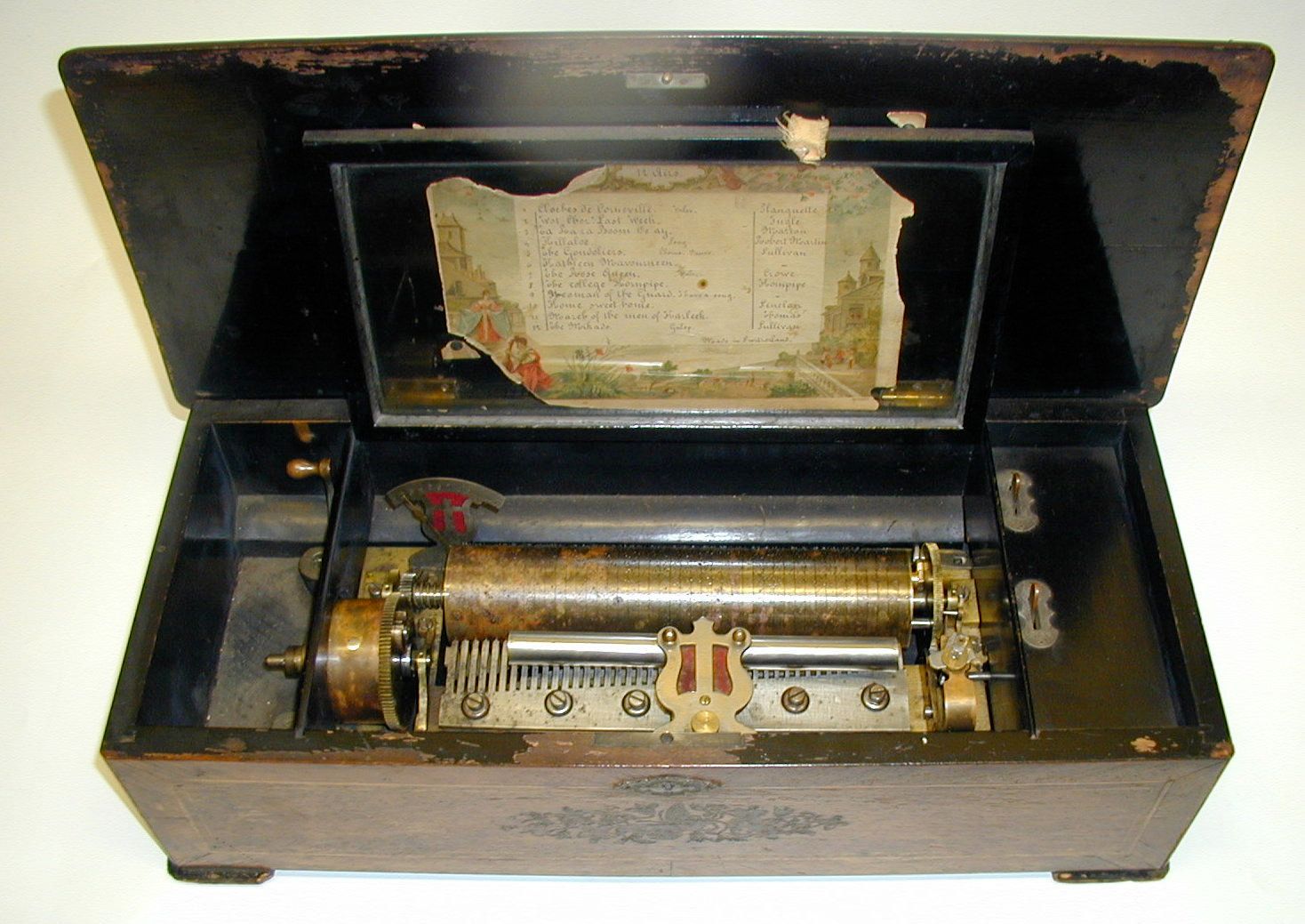 A musical box,