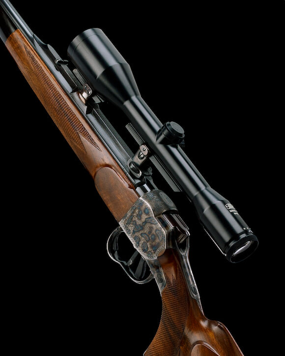 Bonhams : AN 8 X 57MM HEEREN ACTION FALLING-BLOCK RIFLE BY W. GLASER ...