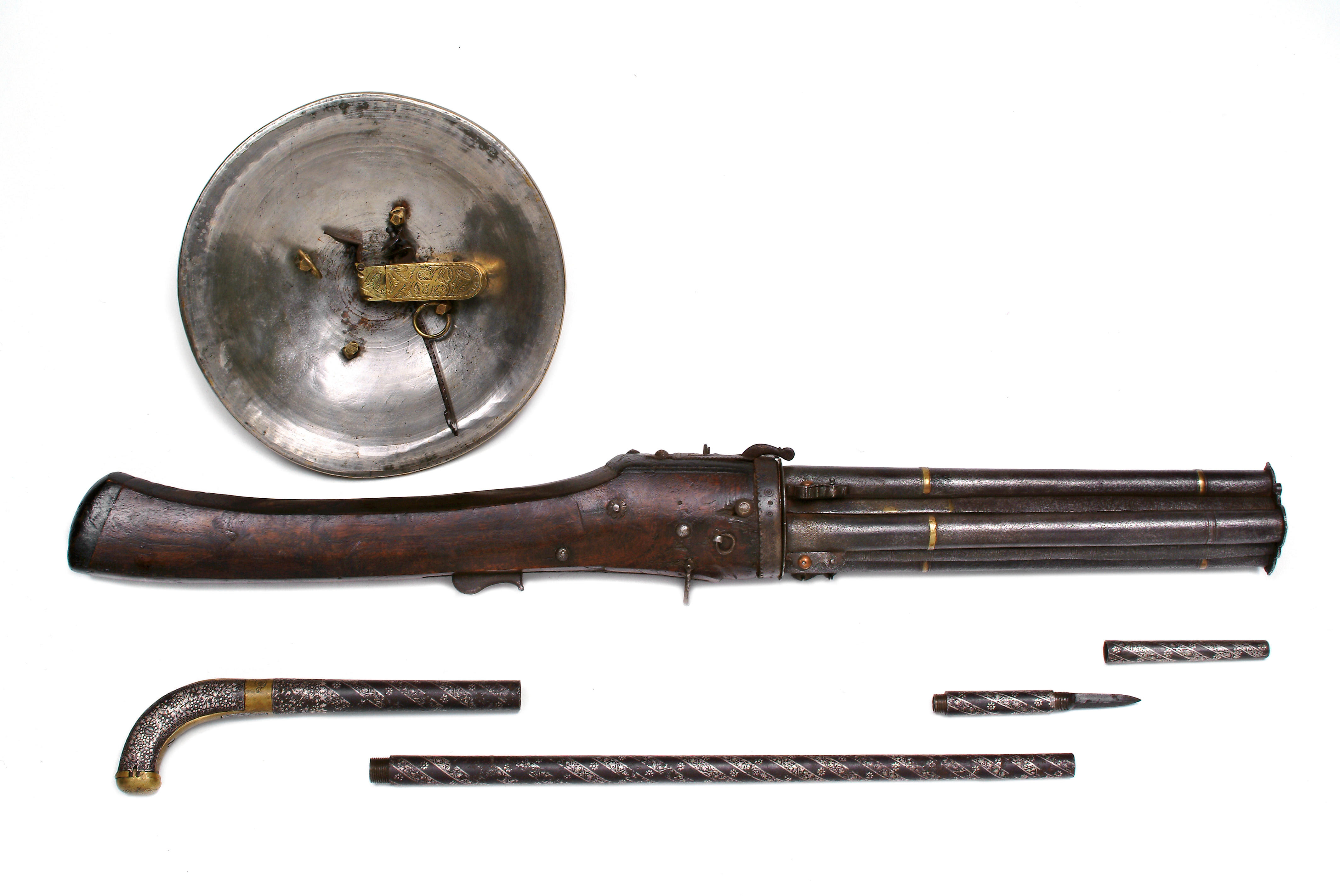 A Rare Indian 18-Bore Four-Shot Revolving Matchlock Carbine 18th ...