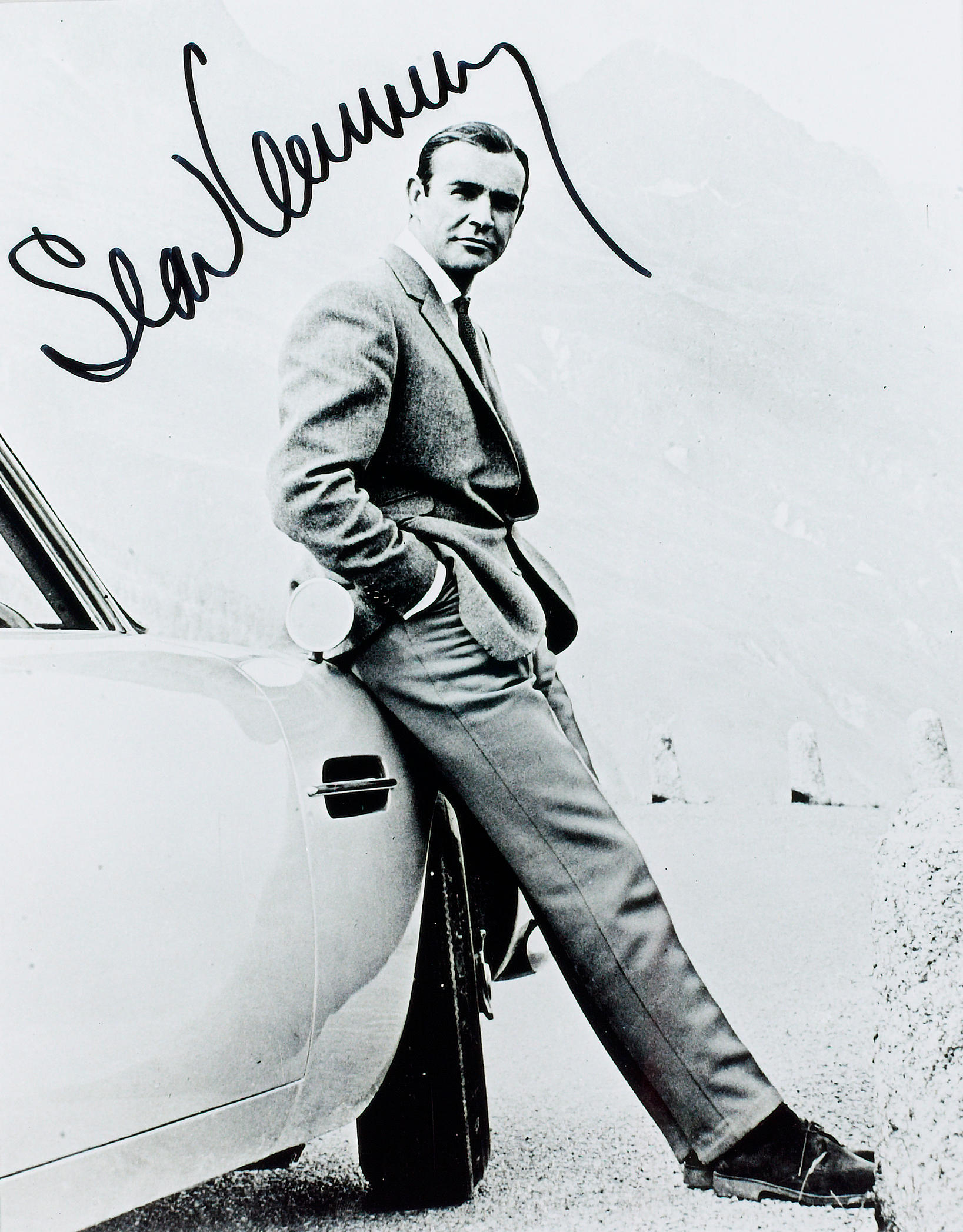 Bonhams Cars : A signed photograph of Sean Connery,