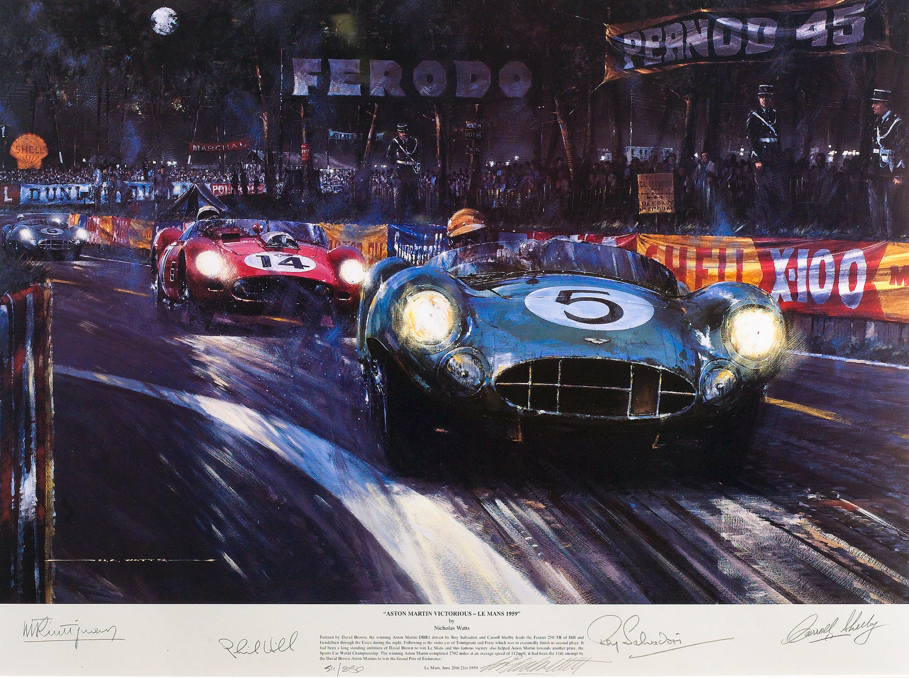 Bonhams Cars : 'Aston Martin Victorious - Le Mans 1959', by Nicholas ...