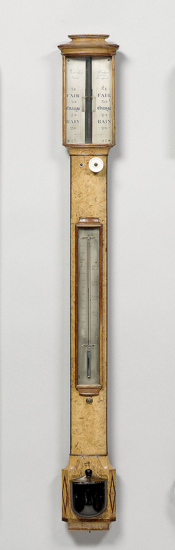 Bonhams : An early 19th Century birds eye maple and oak ebonised bow ...