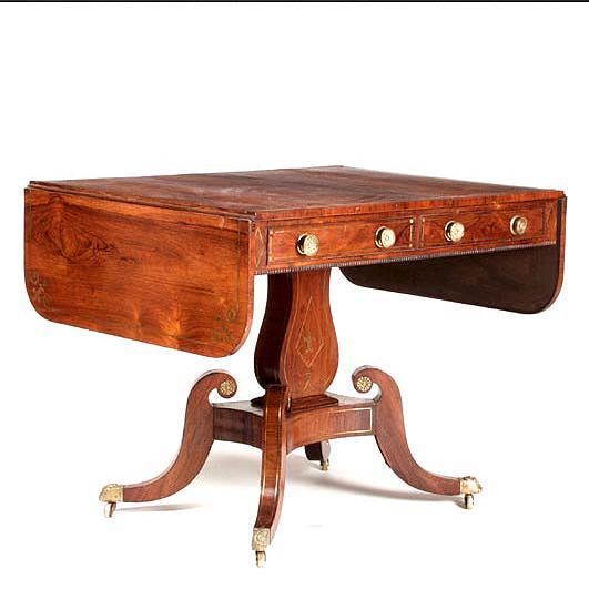 A Regency rosewood sofa table